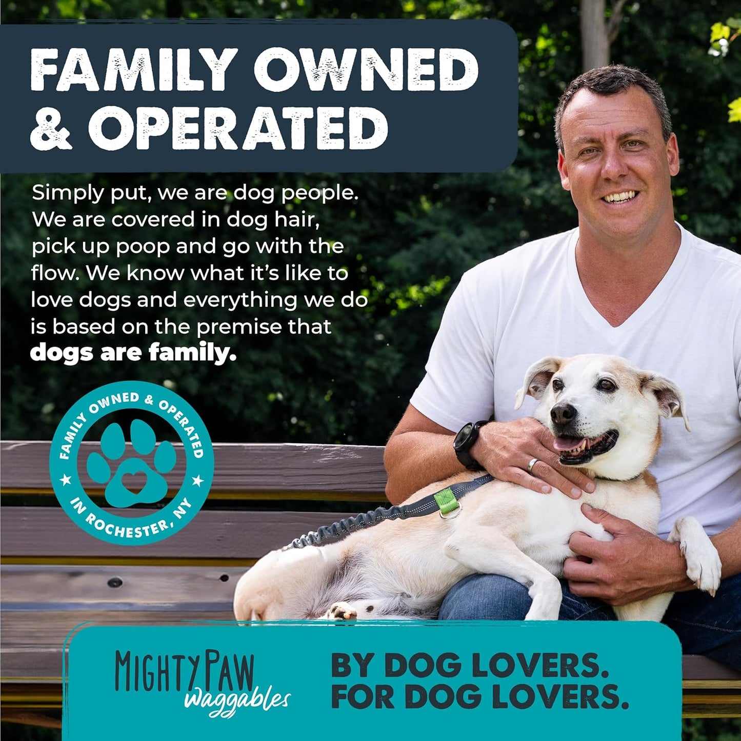 Mighty Paw Waggables Eyes (Made in USA) | Tear Stain Chews for Dogs. Vision and Tear Stain Support Supplements for Dogs. Lutein Supplement. Lubricates Eyes, Immune Support (120 Ct)