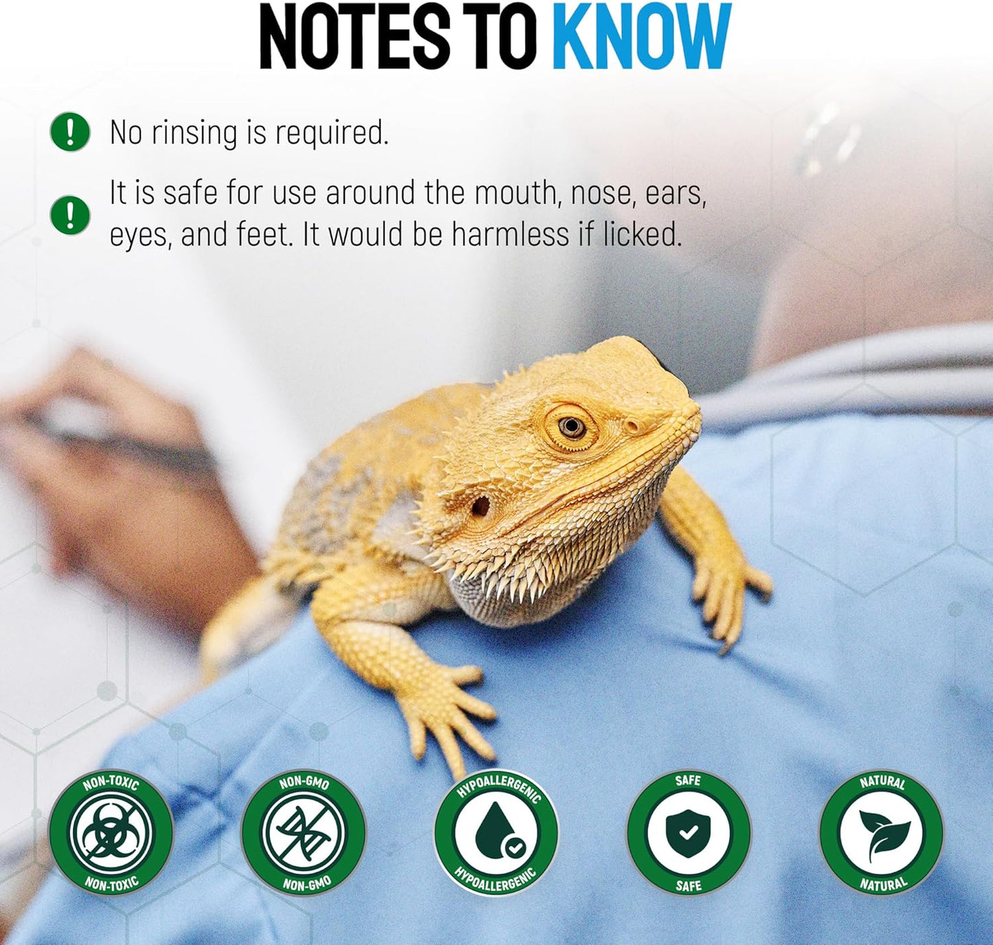 Reptile Wound Care Spray with Silver – for Wounds, Cuts, Scale Rot, Burns, Sores, Irritation, Abnormal Shedding – Topical Spray for Lizards, Bearded Dragons, Iguanas, Snakes, Geckos & Turtles – 4 Oz