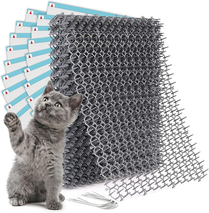 [Bundle] Cat Scat Mat & Anti-Scratch Furniture Protector – Humane Cat Repellent Spikes & Double-Sided Scratch Deterrent Tape – Indoor & Outdoor Pet Training Solution