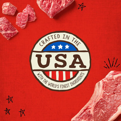 Stella & Chewy's Freeze-Dried Raw Dog Treats - Carnivore Crunch for Training - Natural Limited Ingredient, Grain-Free - Perfect for Picky Eaters - Grass-Fed Beef Recipe - 3.25 oz Bag