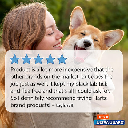 Hartz UltraGuard Dual Action Flea & Tick Topical Dogs & Puppies Treatment & Prevention, 6 Months, 15-30 lbs
