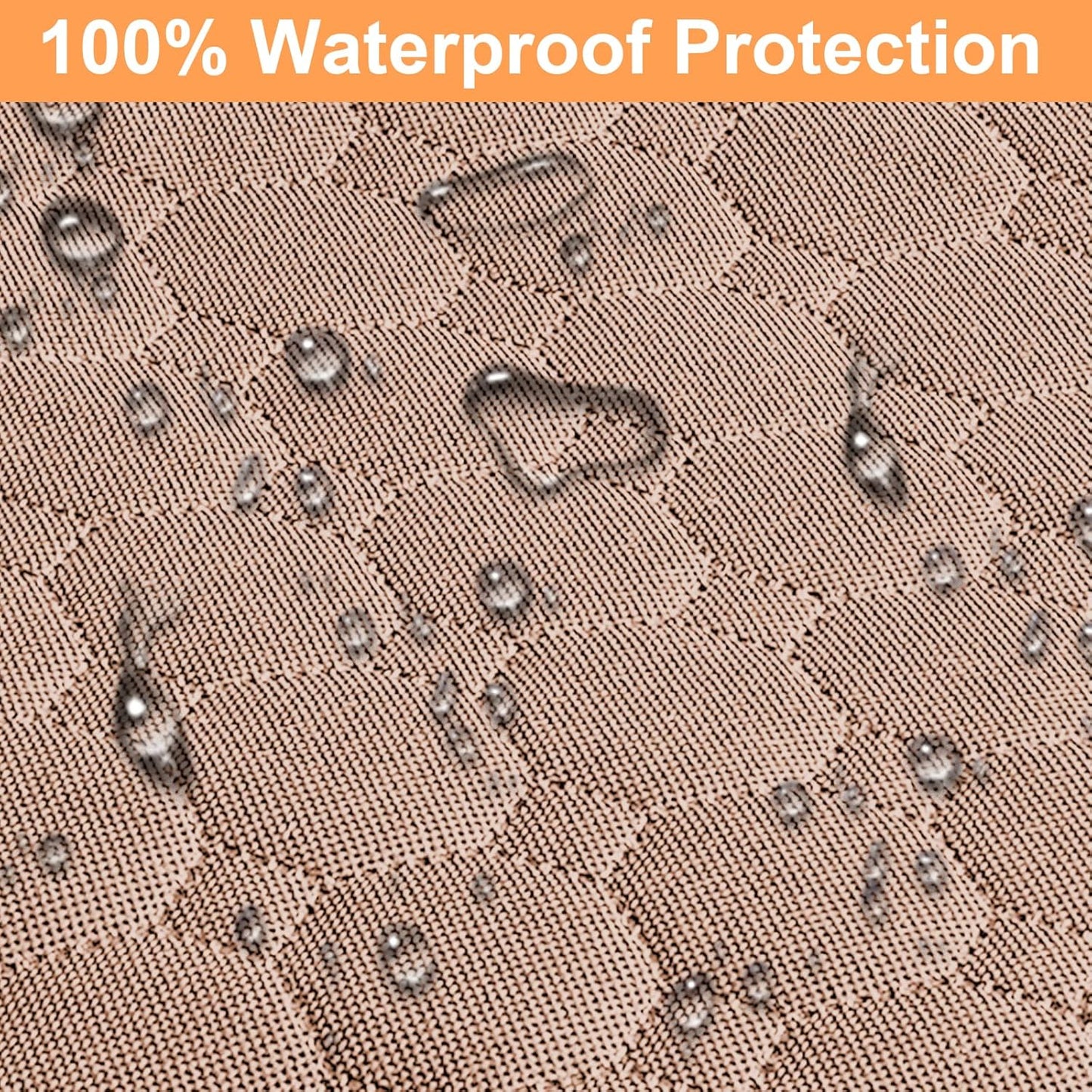 Mancro Back Seat Pet Cover for Dogs, 2025 Upgraded 600D Heavy Duty Waterproof & Scratch-Resistant Dog Hammock for Car, Car Cover for Dogs with Sedan, Trucks and SUVs, Standard, Khaki