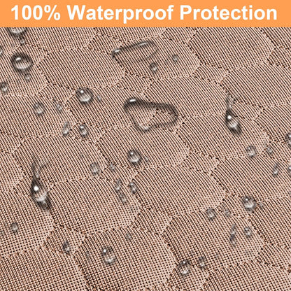 Mancro Back Seat Pet Cover for Dogs, 2025 Upgraded 600D Heavy Duty Waterproof & Scratch-Resistant Dog Hammock for Car, Car Cover for Dogs with Sedan, Trucks and SUVs, Standard, Khaki