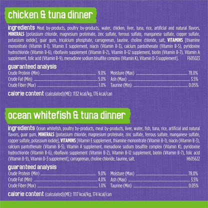 Friskies Purina Pate Wet Cat Food Variety Pack Seafood and Chicken Pate Favorites 40ct VP - (Pack of 80) 5.5 oz. Cans