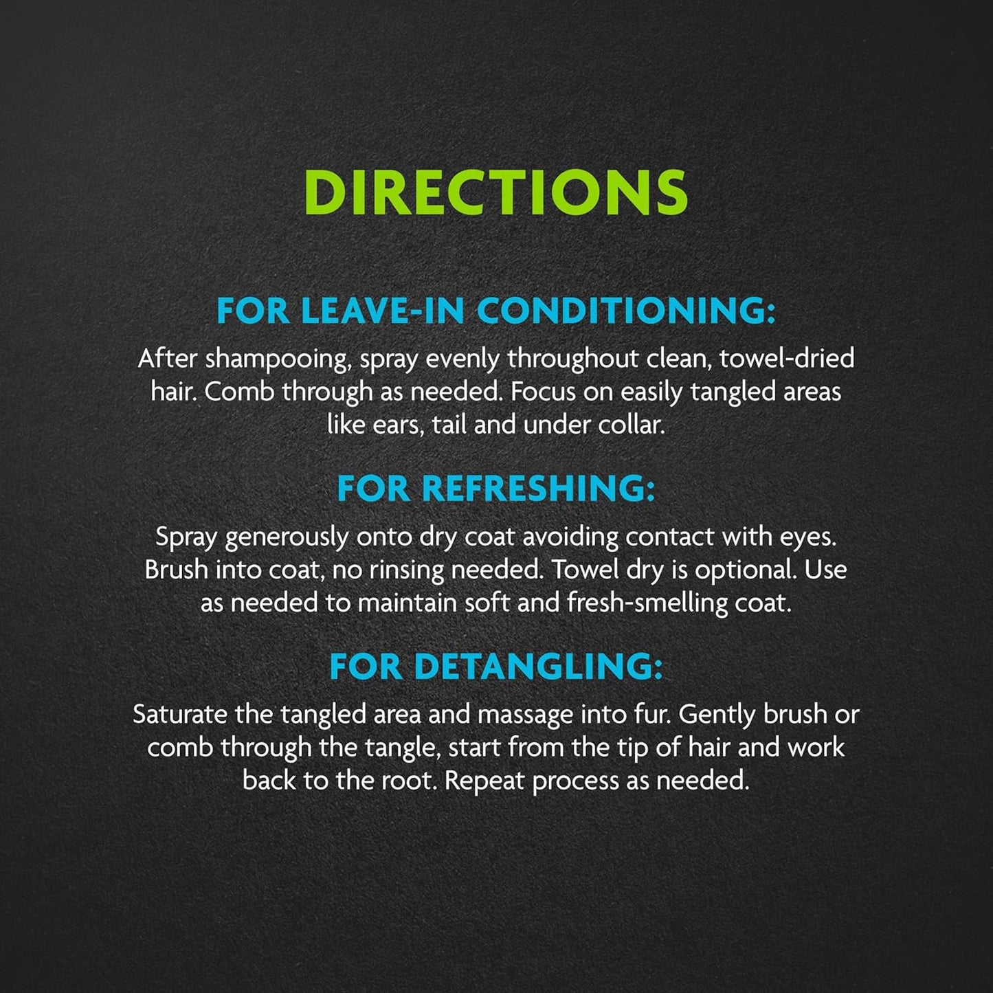 FURminator deTangling Leave-in Conditioner Spray, 8.5 Ounces, Lightly Scented, Gentle Ingredients Keep Coat and Skin Moisturized