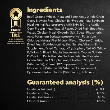 Cesar Small Breed Dry Dog Food Filet Mignon Flavor and Spring Vegetables Garnish, 12 lb. Bag