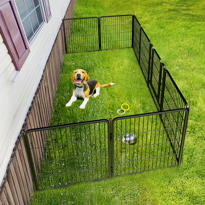 FXW Rollick Unleashed Dog Playpen for Indoor, Yard, RV Camping, 32 inch 8 Panels for Small and Medium Dogs│Patented