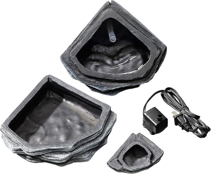 Zilla Pet Reptile Terrarium Waterfall Décor, Small