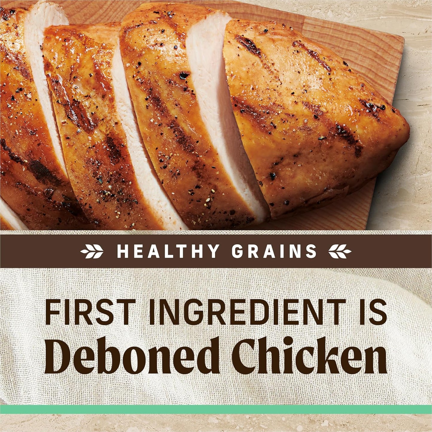 Merrick Healthy Grains Premium Dry Dog Food, Wholesome and Natural Dry Chicken Kibble, Senior Recipe - 4.0 lb. Bag