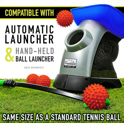 Franklin Pet Supply Co. Ready Set Fetch All Weather Ball - Launcher Ball - Slobber and Water Resistant,Orange