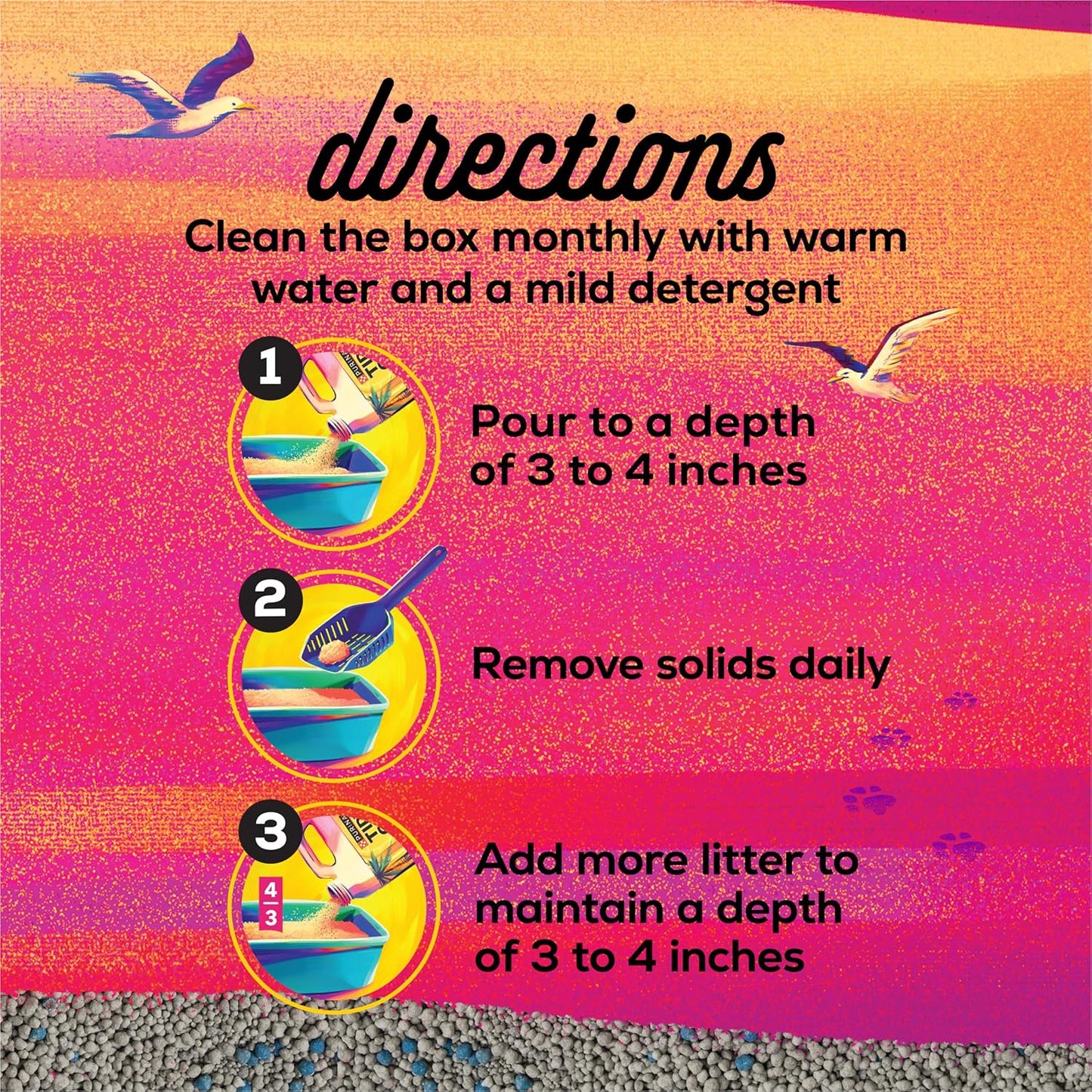 Purina Tidy Cats Bahama Sunset Scented Clumping Cat Litter Odor Control Formula - 38 lb. Box