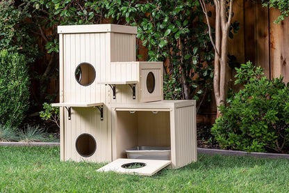 New Age Pet ECOFLEX® Kitty Katio Climber Cat House and Pen Combo