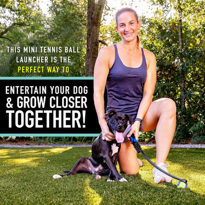 Franklin Pet Supply Co. Mini Tennis Ball Launcher for Dogs - RSF Mini Tennis Ball Thrower for Fetch + Active Play - Perfect Toy for Small Dogs