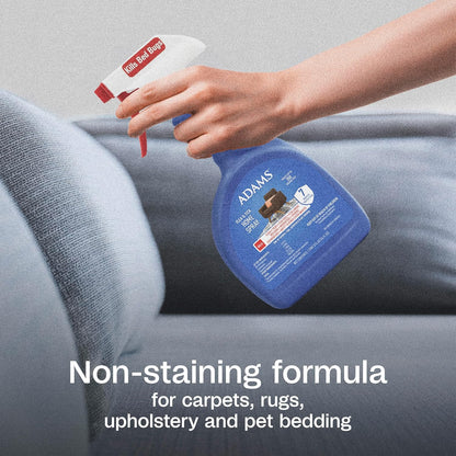 ADAMS Flea & Tick Home Spray, Kills Fleas, Flea Eggs, Flea Larvae, Bed Bugs, Ticks, Ants (Except Carpenter, Harvester, Pharaoh & Fire Ants), Cockroaches, Spiders, & Mosquitoes In The Home, 24 Fl Oz