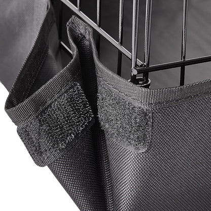 Amazon Basics Leakproof Canvas Bottom Guinea Pig Pet Cage with Divider Set, Black, 47.6"L x 24.2"W x 14.0"H