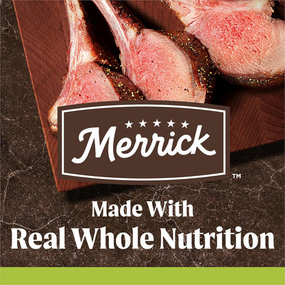 Merrick Premium Grain Free Dry Adult Dog Food, Wholesome And Natural Kibble With Real Lamb And Sweet Potato - 4.0 lb. Bag