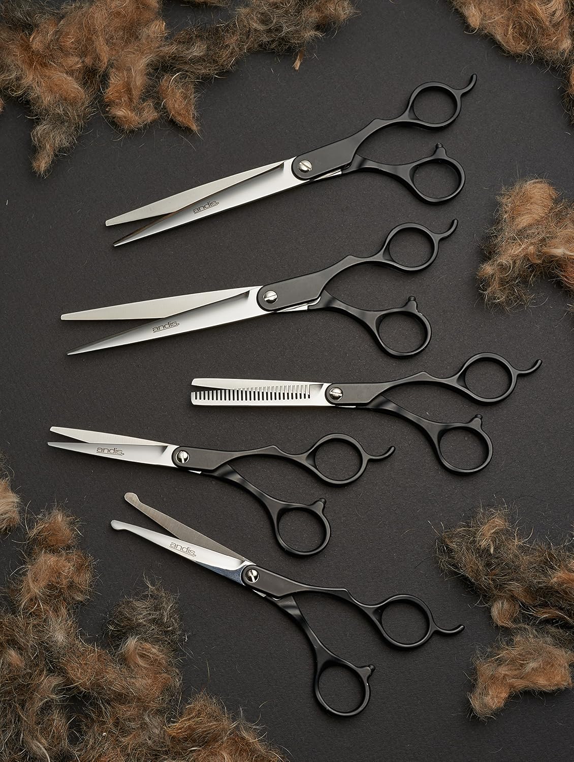 Andis Straight Shears, Right-Handed, Professional Dog and Cat Grooming