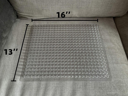 12 Pack Cat Repellent Outdoor/Indoor Scat Mat for Cats&Dogs, Keep Away Pest Plastic Mats with Spikes,16 x 13 Inches