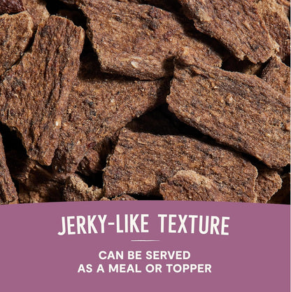 Open Farm, Air Dried Dog Food Infused with Bone Broth, Grain & Legume Free, Complete Meal or Food Topper, Pollock & Lamb Recipe, 1lb Bag