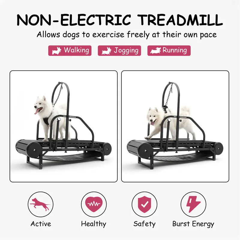 Non-Electric Doggy Exercise Treadmill Outdoor Sport Slatmill for Dogs Training Pet Training Supplies